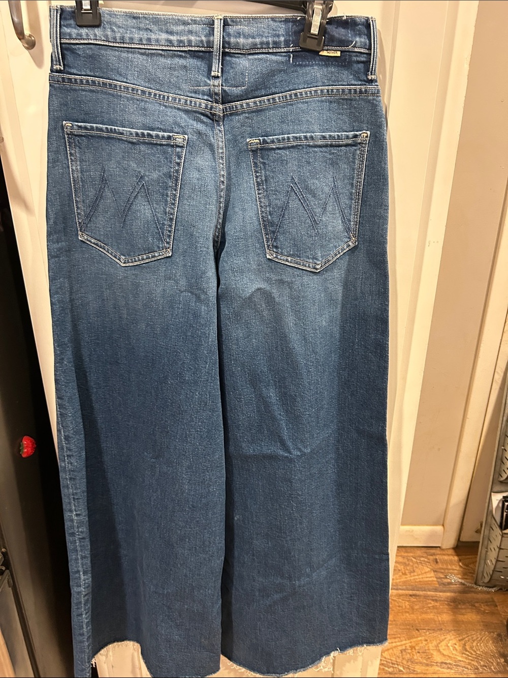 Mother Wide-Leg Blue Denim Jeans - Picture 10 of 16